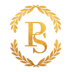 The Prieto’s seal: the letters PS within a laurel.