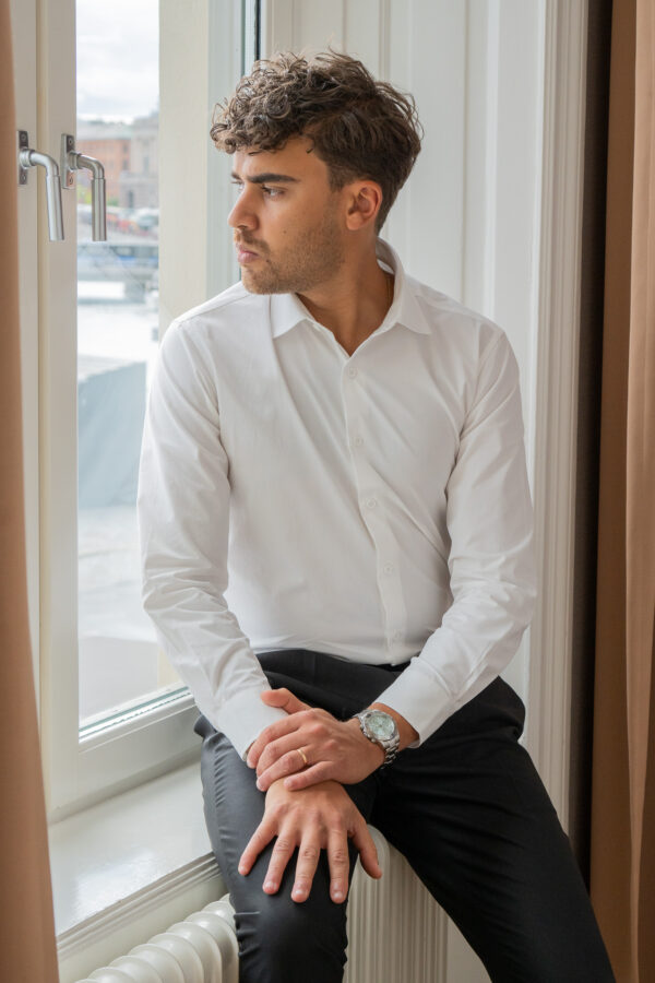 Signature Cotton Shirt — White