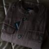 Linen Overshirt — Espresso Brown