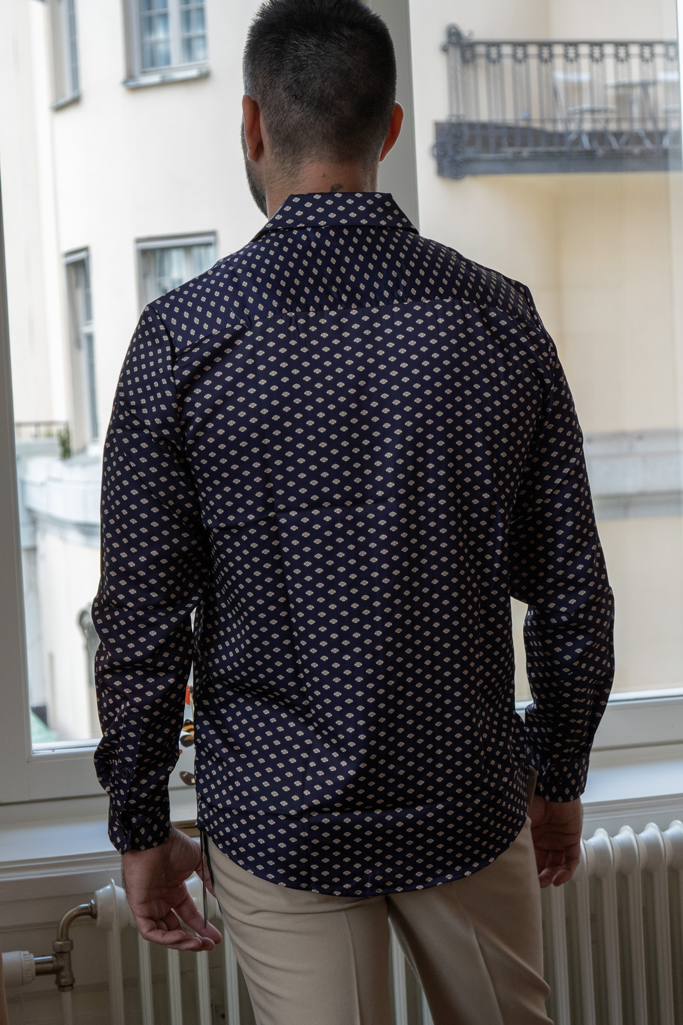 Riviera Printed Shirt — Navy Print