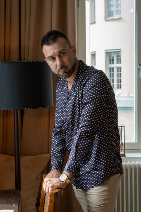 Riviera Printed Shirt — Navy Print