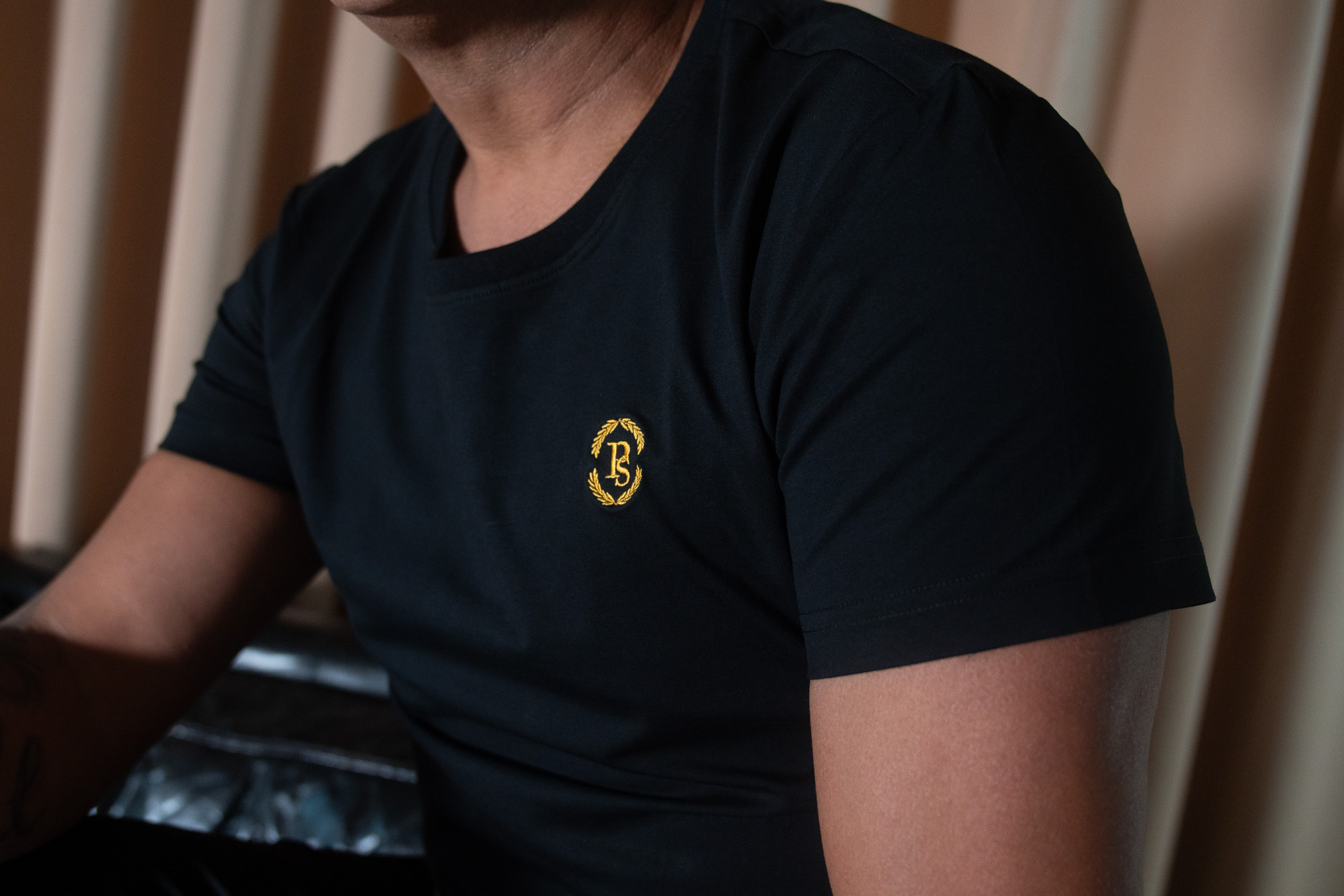 Monogram Tee — Black